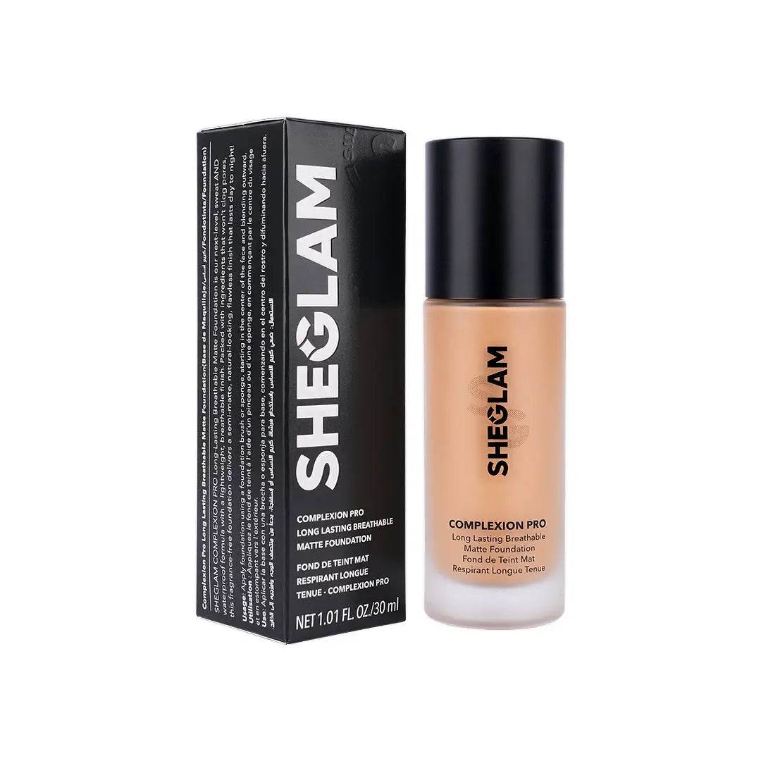 58251-Sheglam Complexion P.L.L Breathable Matte Foundation Golden +1