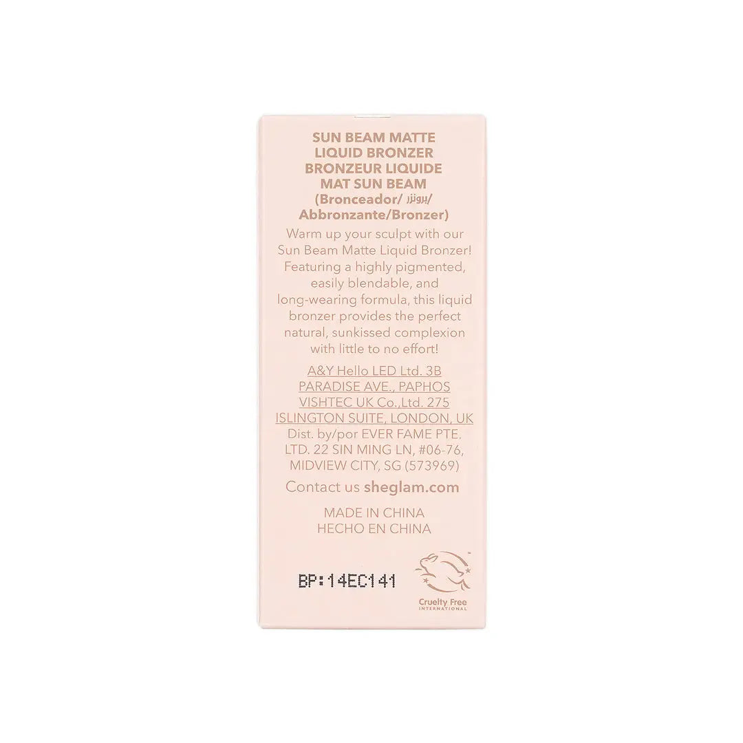 58255-Sheglam Sun Bean Matte Liquid Bronzer -Golden Sun +10