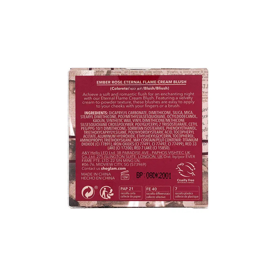 58265-Sheglam Ember Rose Eternal Flame Cream Blush-Love Language +10