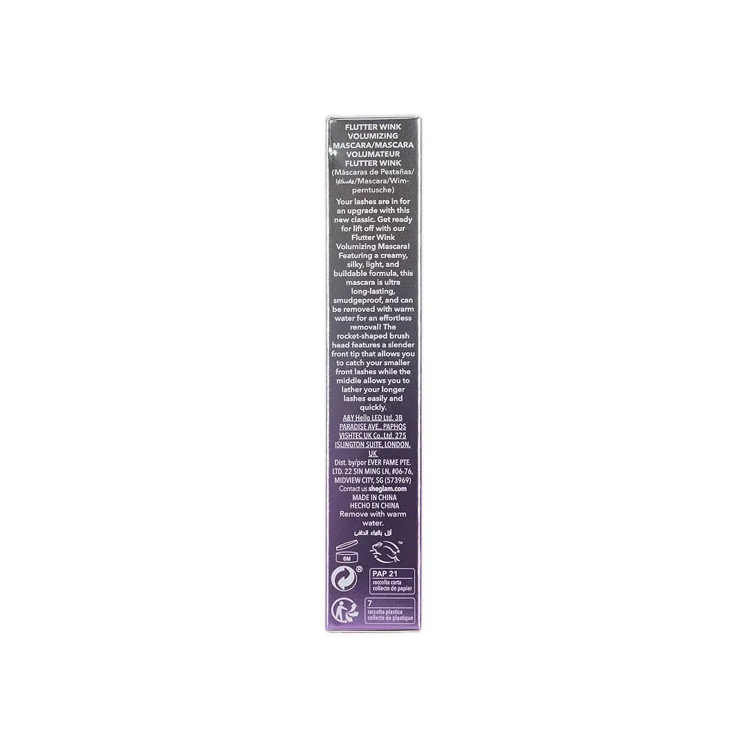 Sheglam Flutter Wink Volumizing Mascara-Black
