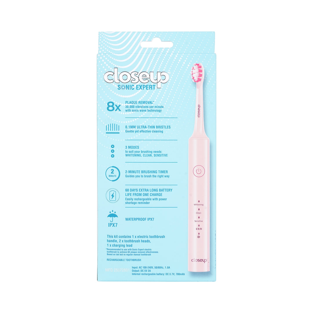 -Closeup Expert Mid-Tier Pink 1pc +1