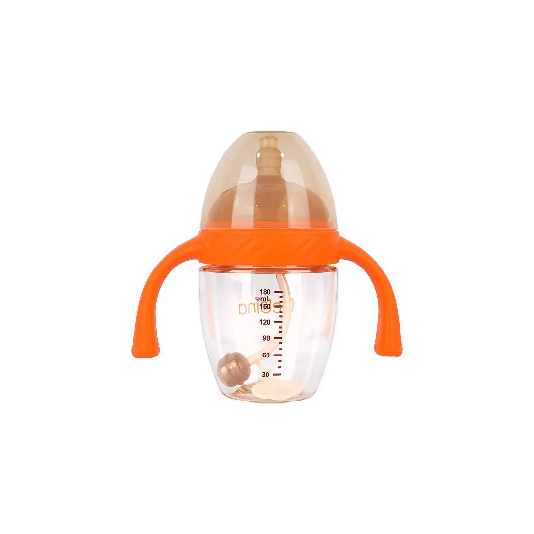 58402-Bebina Premium Care Baby Bottle +3m 180mL- Orange +1