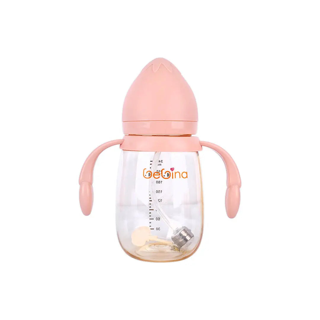 58404-Bebina Premium Care Baby Bottle +6m 240mL - Light Pink +2