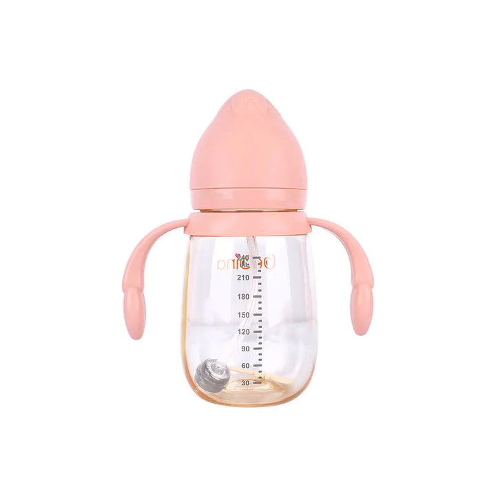 58404-Bebina Premium Care Baby Bottle +6m 240mL - Light Pink +3
