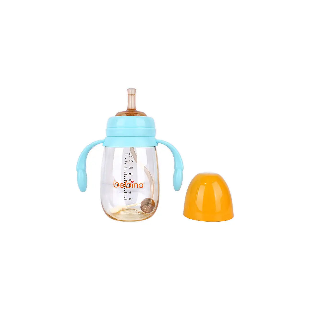 58405-Bebina Premium Care Weaning Bottle +6m 240mL - Light Blue +1