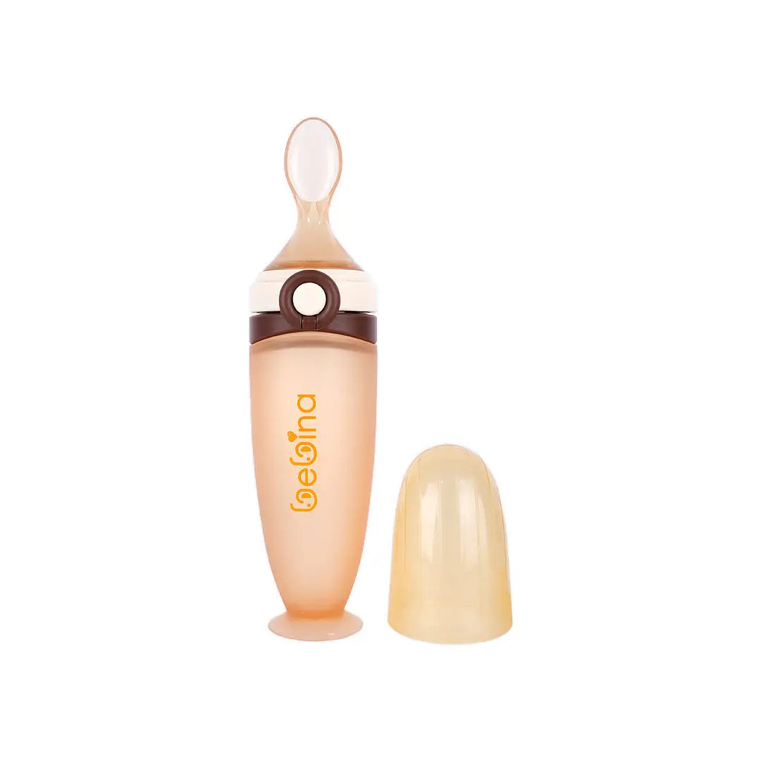 58406-Bebina Squeezy Baby Feeder +4m 120mL - Brown +1