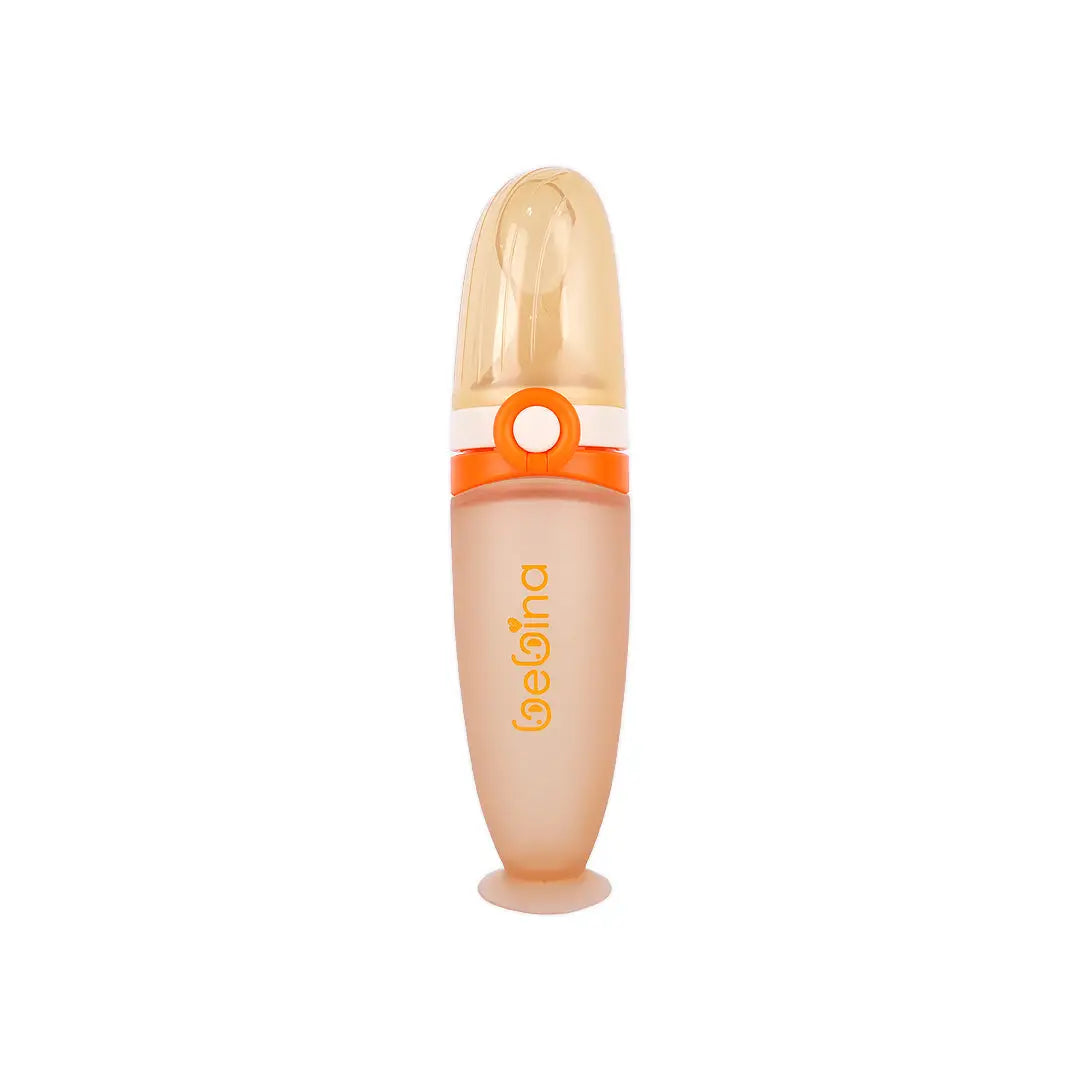 58407-Bebina Squeezy Baby Feeder +4m 120mL - Orange +4
