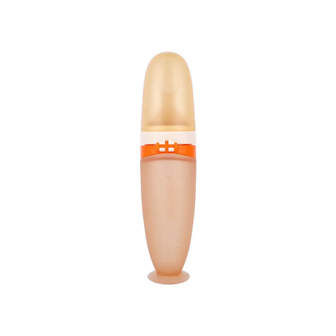58407-Bebina Squeezy Baby Feeder +4m 120mL - Orange +3