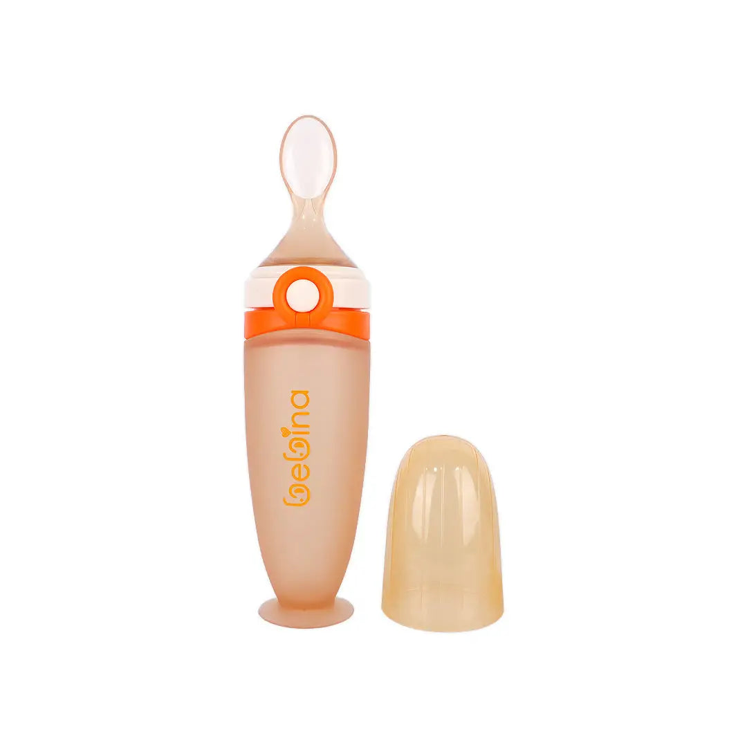 58407-Bebina Squeezy Baby Feeder +4m 120mL - Orange +1