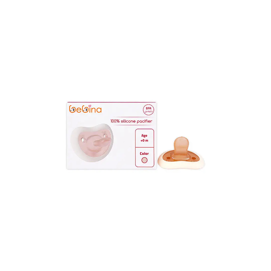 58411-Bebina Happy Face Pacifier m - Creamy White +1