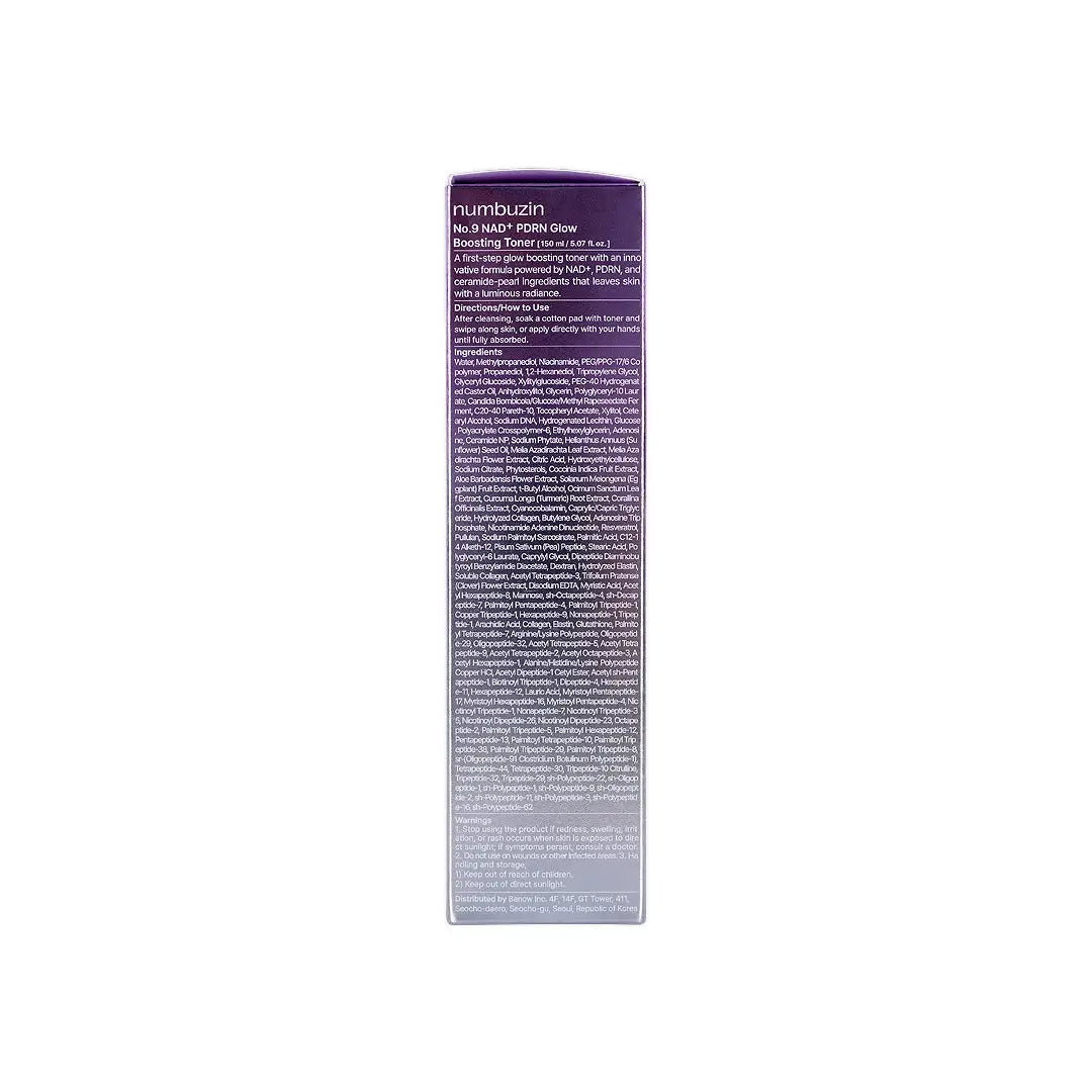 58428-Numbuzin No.9+ NAD+ PDRN Glow Boosting Toner 150mL +2