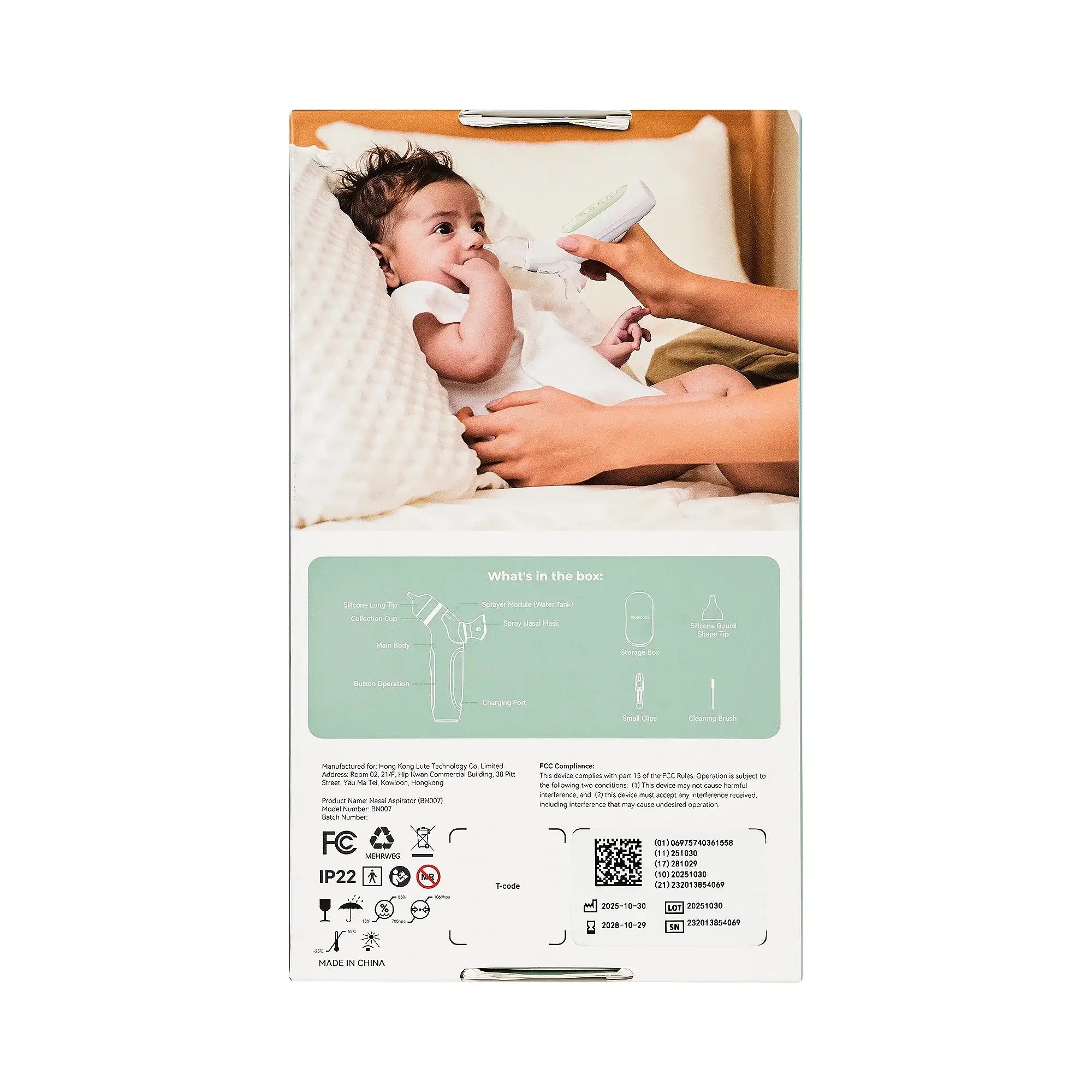 Momcozy BreezyClear 2-in-1 Electric Nasal Aspirator-BN007