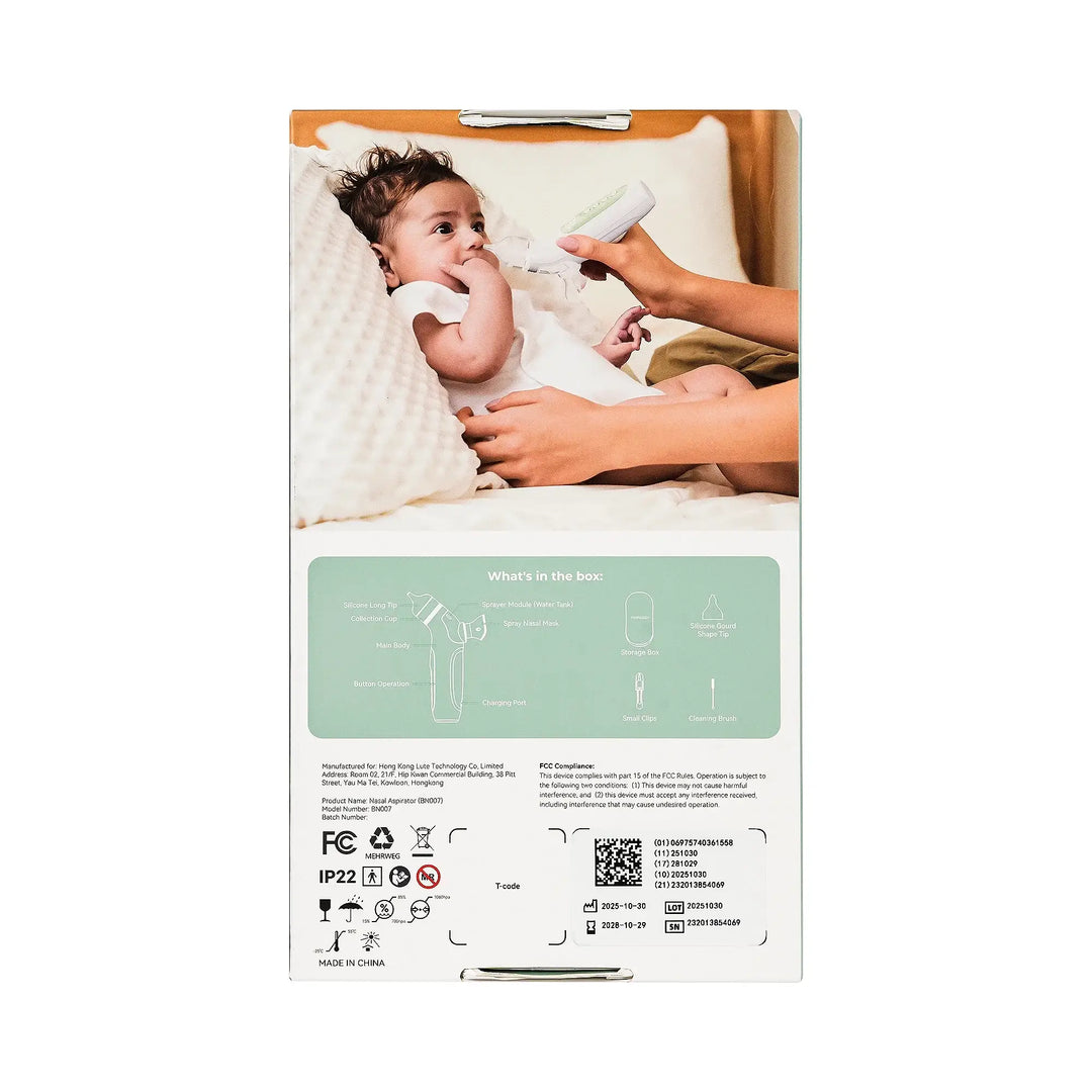 58435-Momcozy BreezyClear 2-in-1 Electric Nasal Aspirator-BN007 +3