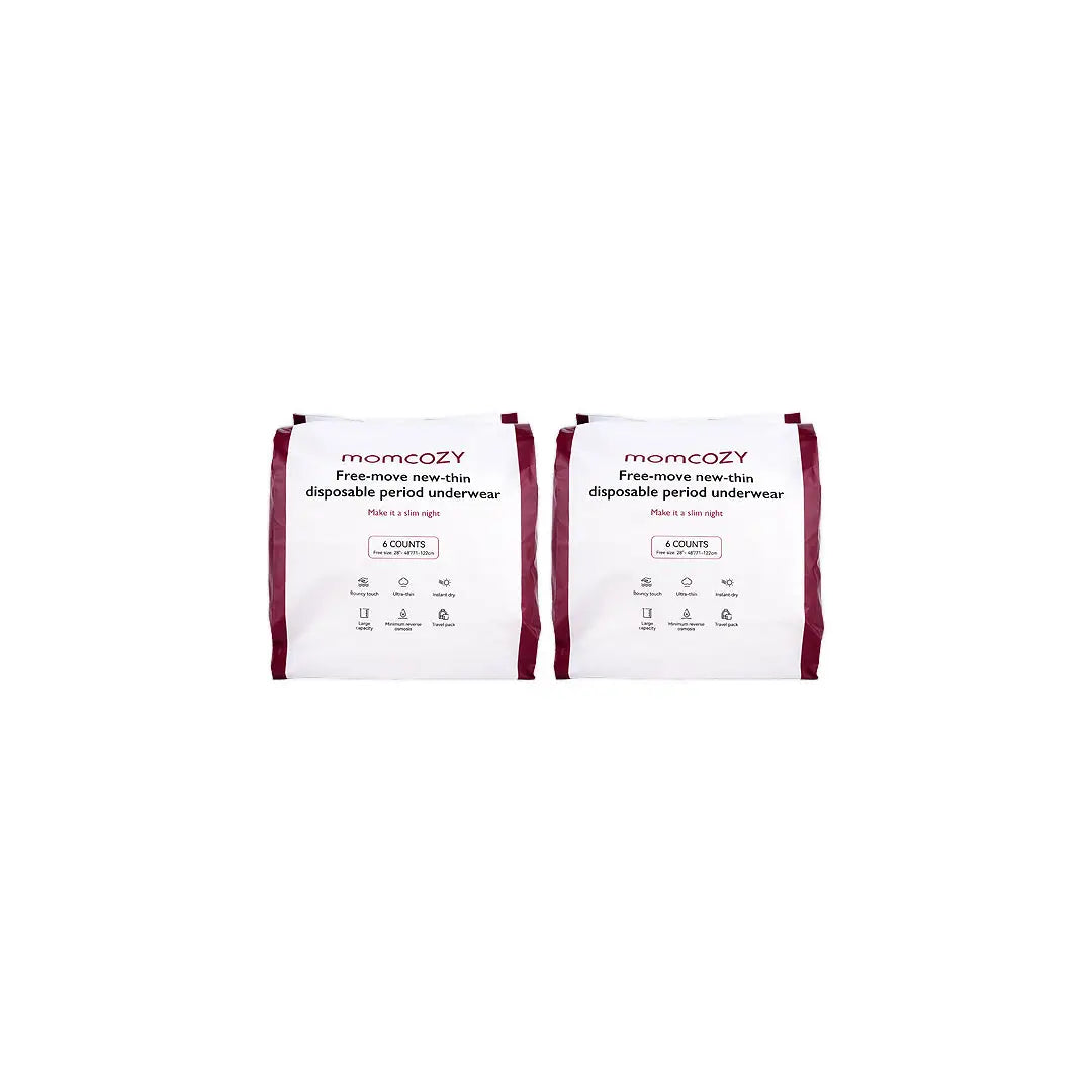 58439-Momcozy Postpartum Disposable Period Underwear - 12pcs +4