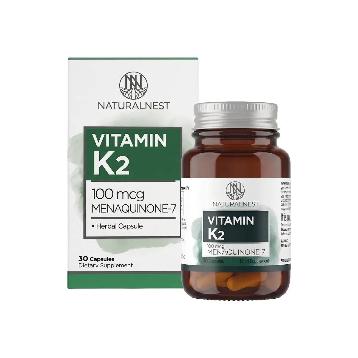 58501-Naturalnest Vitamin K2 30 Capsules +1