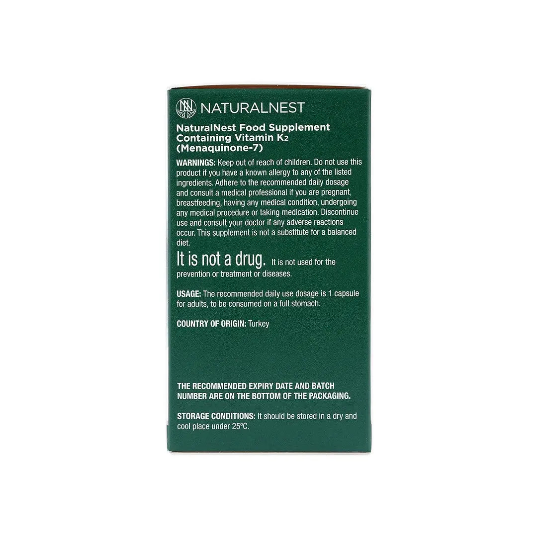 58501-Naturalnest Vitamin K2 30 Capsules +3