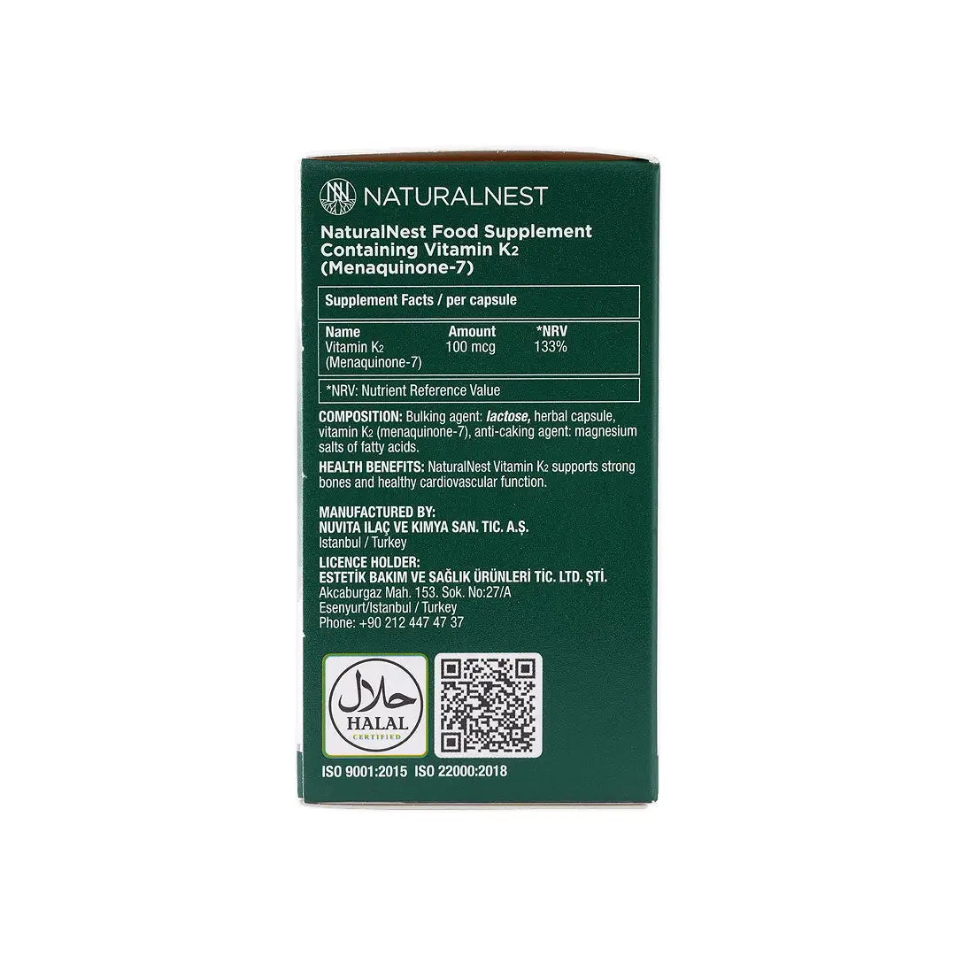 58501-Naturalnest Vitamin K2 30 Capsules +4