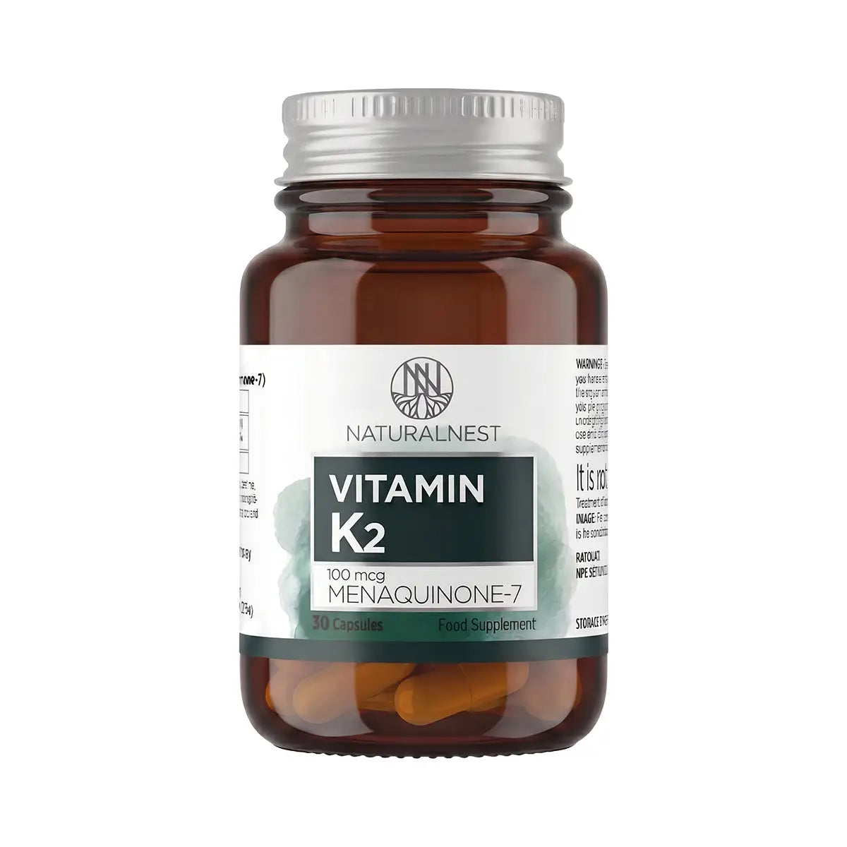 58501-Naturalnest Vitamin K2 30 Capsules +2