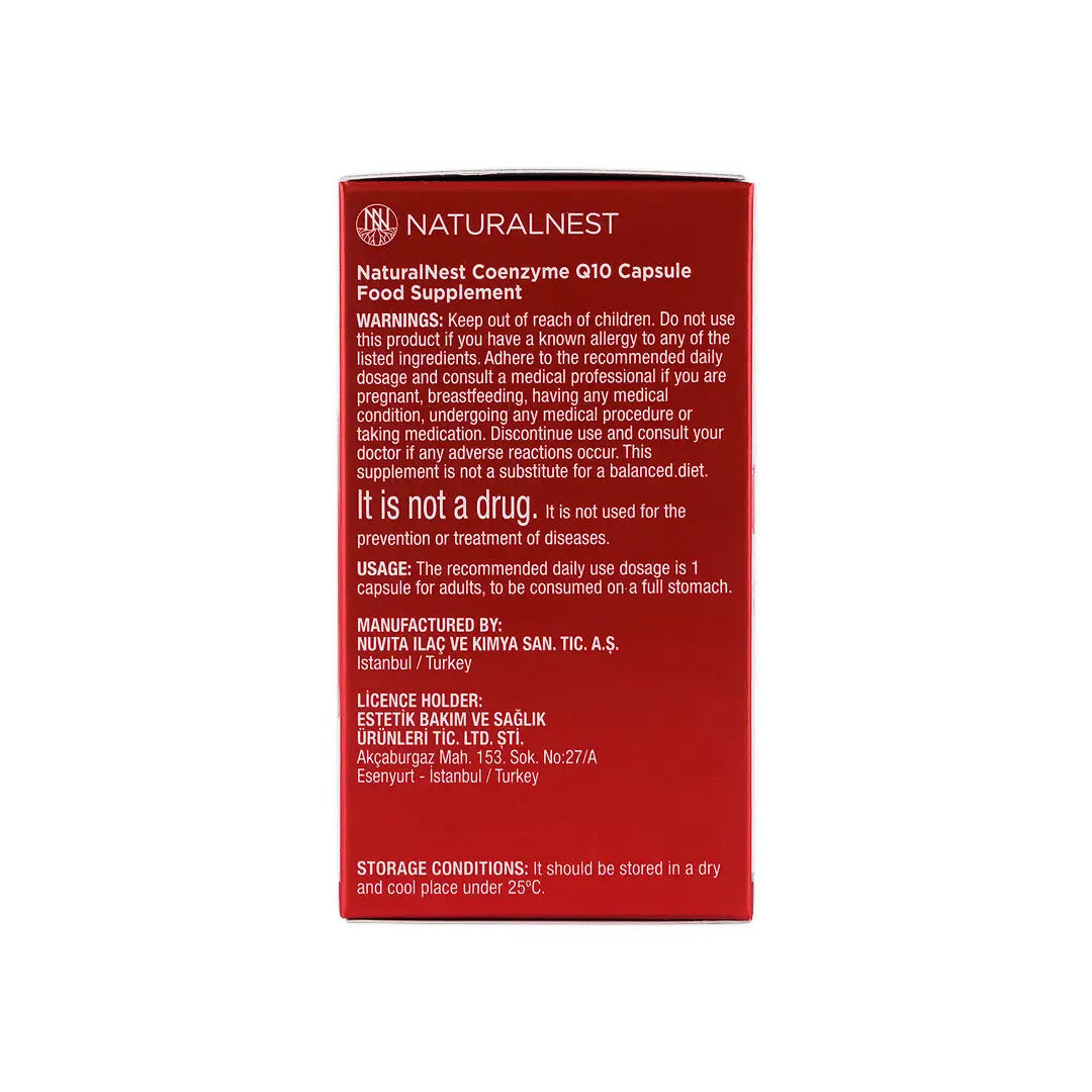 58502-Naturalnest Coenzyme Q10 30 Capsules +3