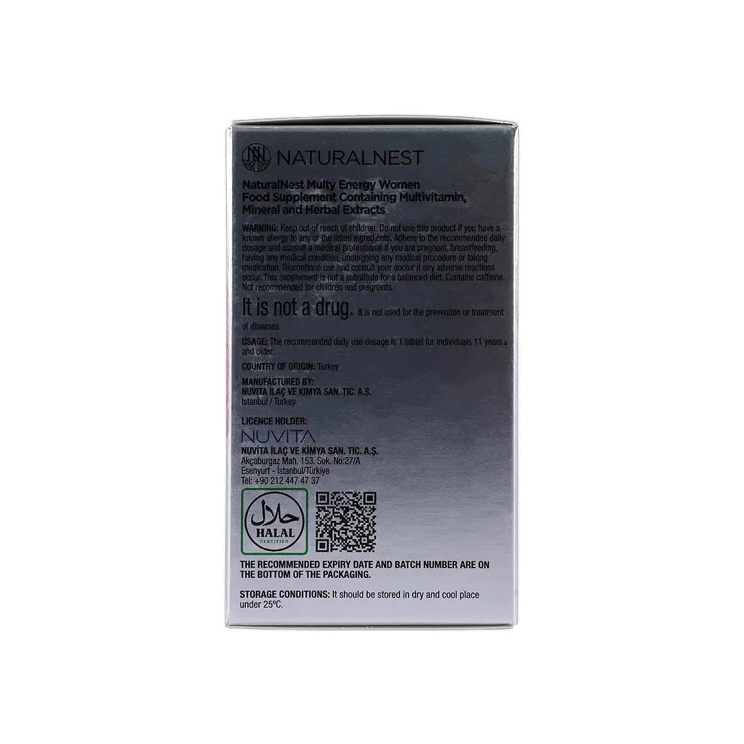 58504-Naturalnest Multi Energy Women 30 Tablets +3