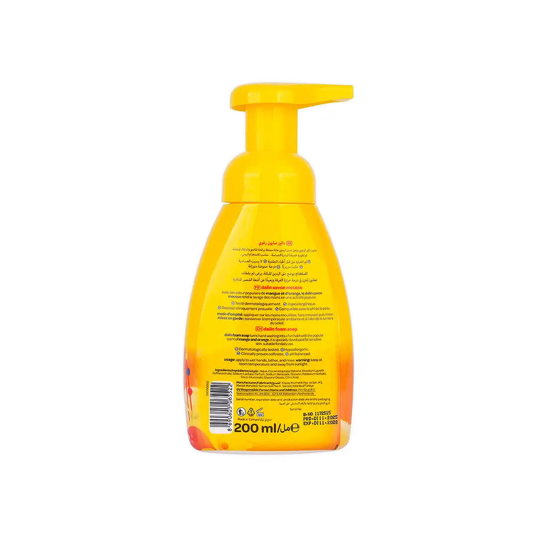 58557-Dalin Foam Soap Mango And Orange 200mL +2