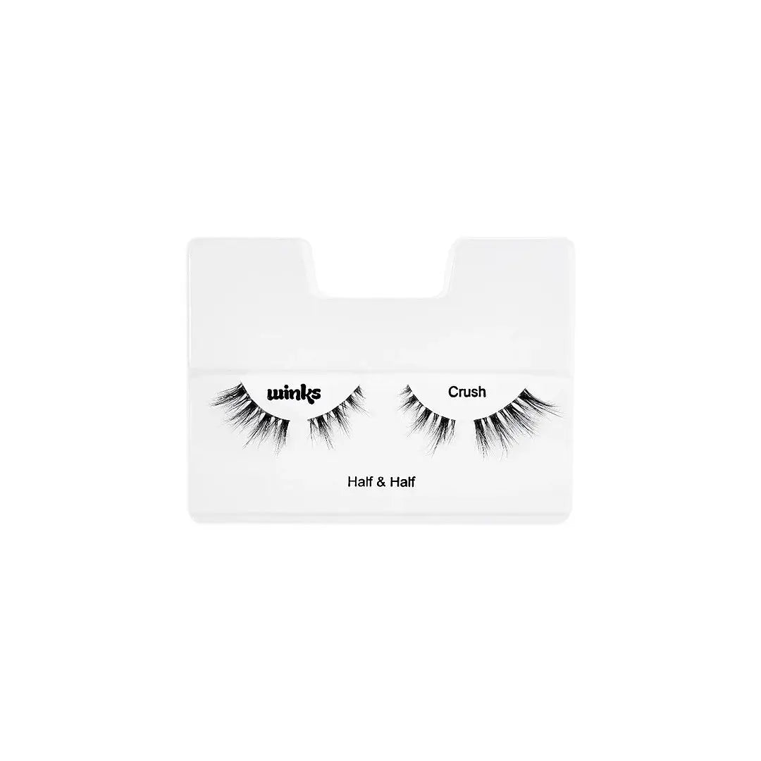 58621-Ardell Winks Half & Half Pre-Cut Lashes-Crush +1