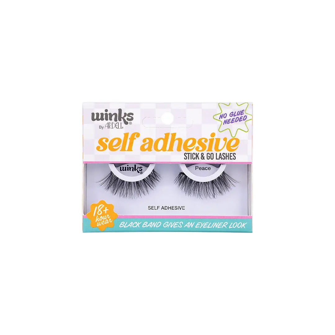 58625-Ardell Winks Self Adhesive Stick & Go Lashes-Peace 