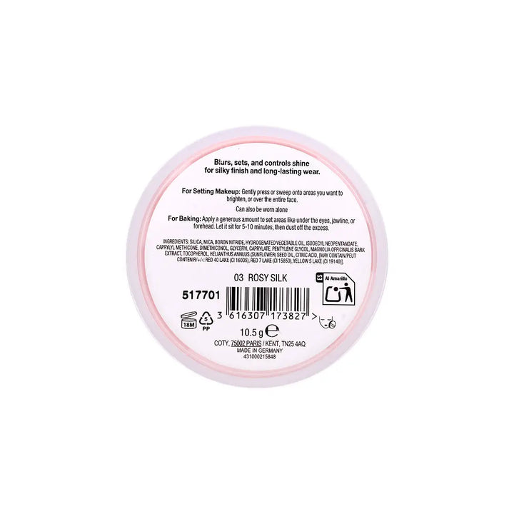 58656-Max Factor Pro Blur Long Setting Powder - 03 Rosy Silk +3