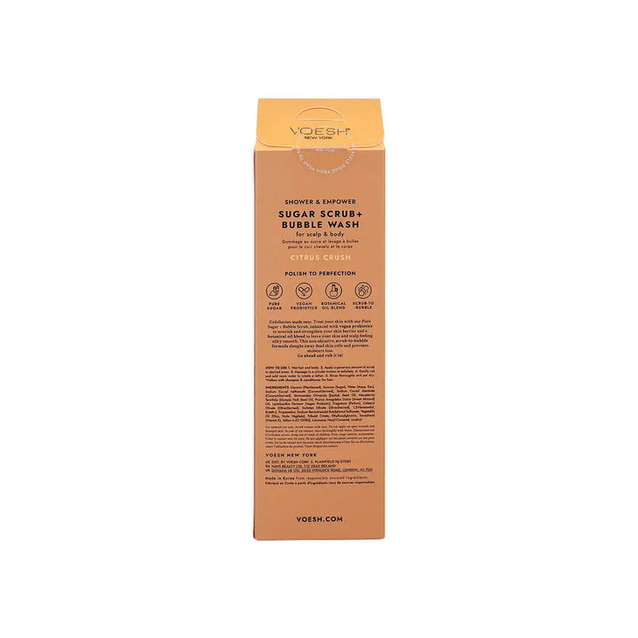 58732-Voesh Sugar Scrub + Bubble Wash 210g - Citrus Crush +6