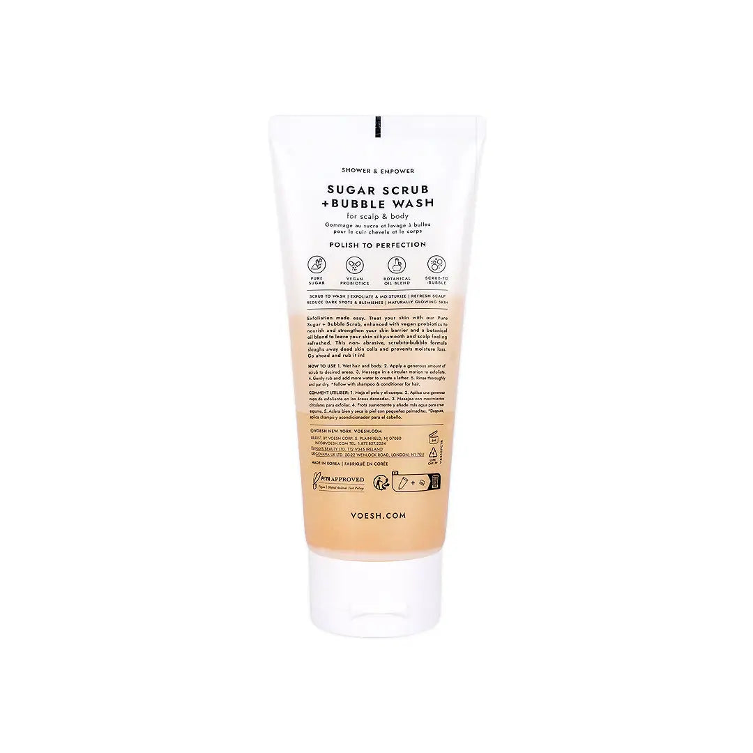 58732-Voesh Sugar Scrub + Bubble Wash 210g - Citrus Crush +3