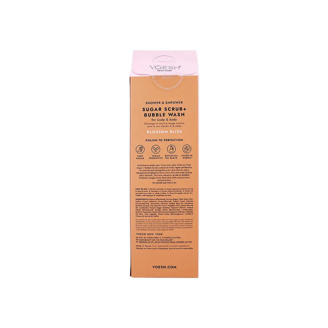 58733-Voesh Sugar Scrub + Bubble Wash 210g – Blossom Bliss +6