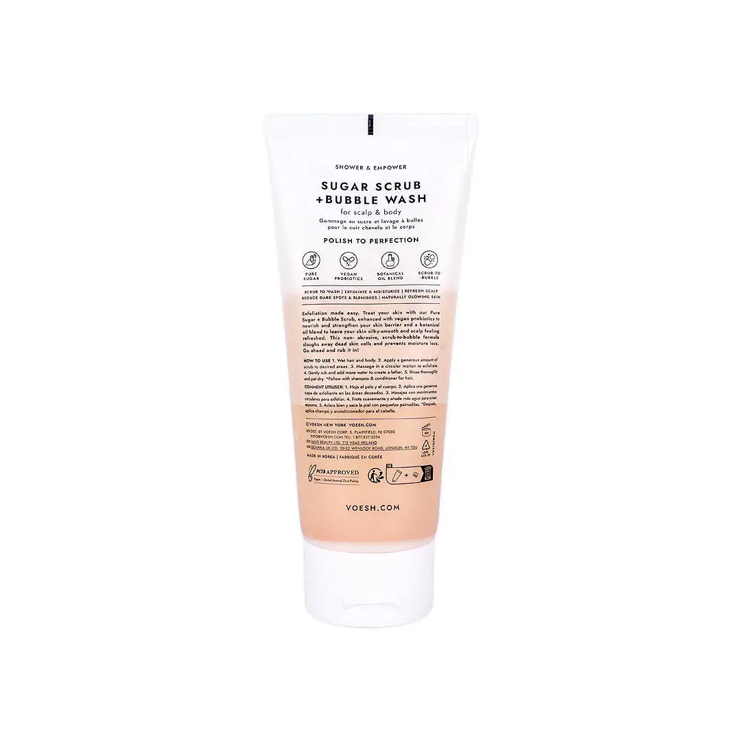 58733-Voesh Sugar Scrub + Bubble Wash 210g – Blossom Bliss +3