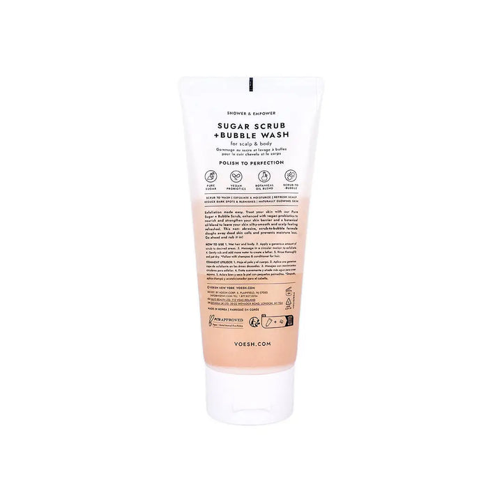 58733-Voesh Sugar Scrub + Bubble Wash 210g – Blossom Bliss +3