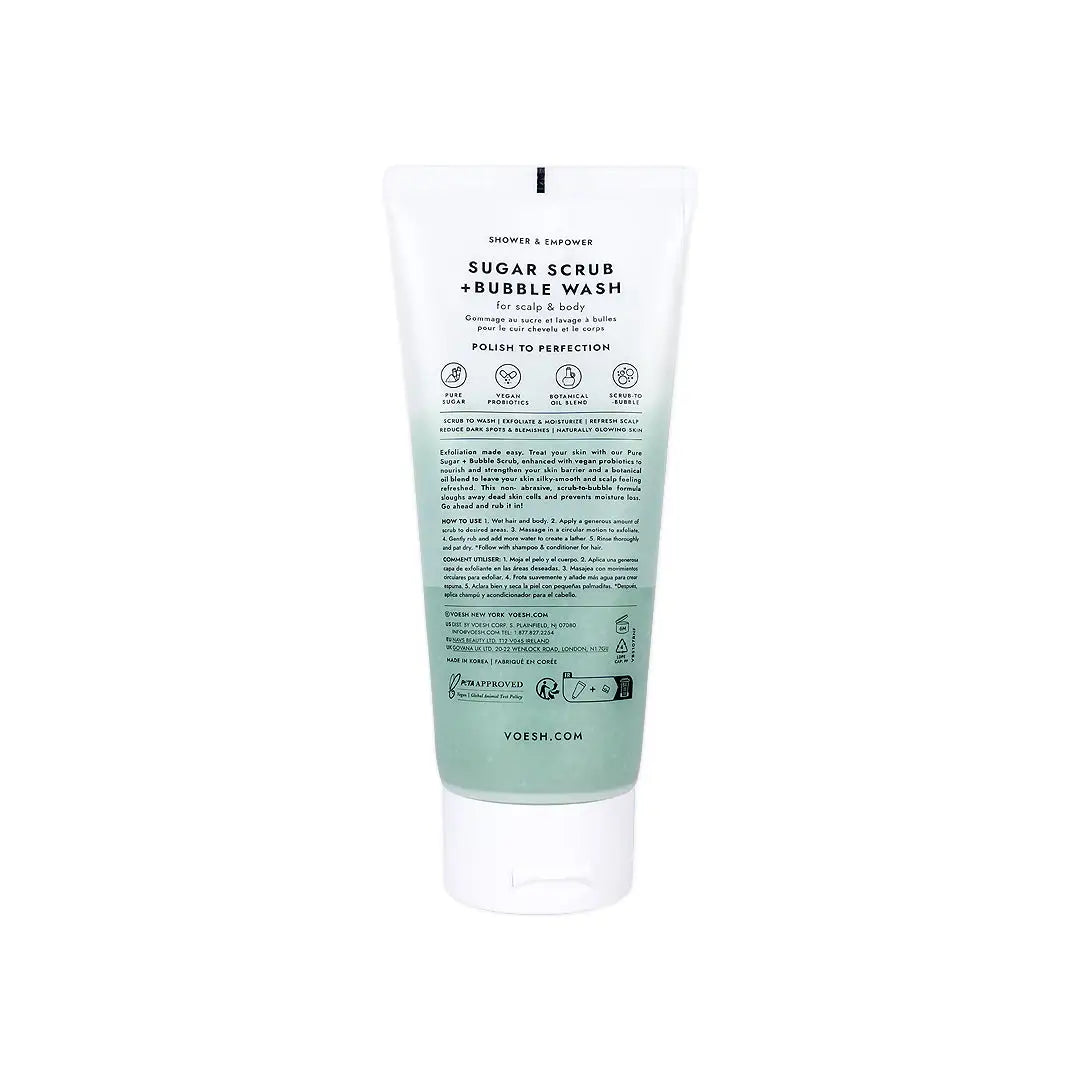 58734-Voesh Sugar Scrub + Bubble Wash 210g – Rainforest Mist +3