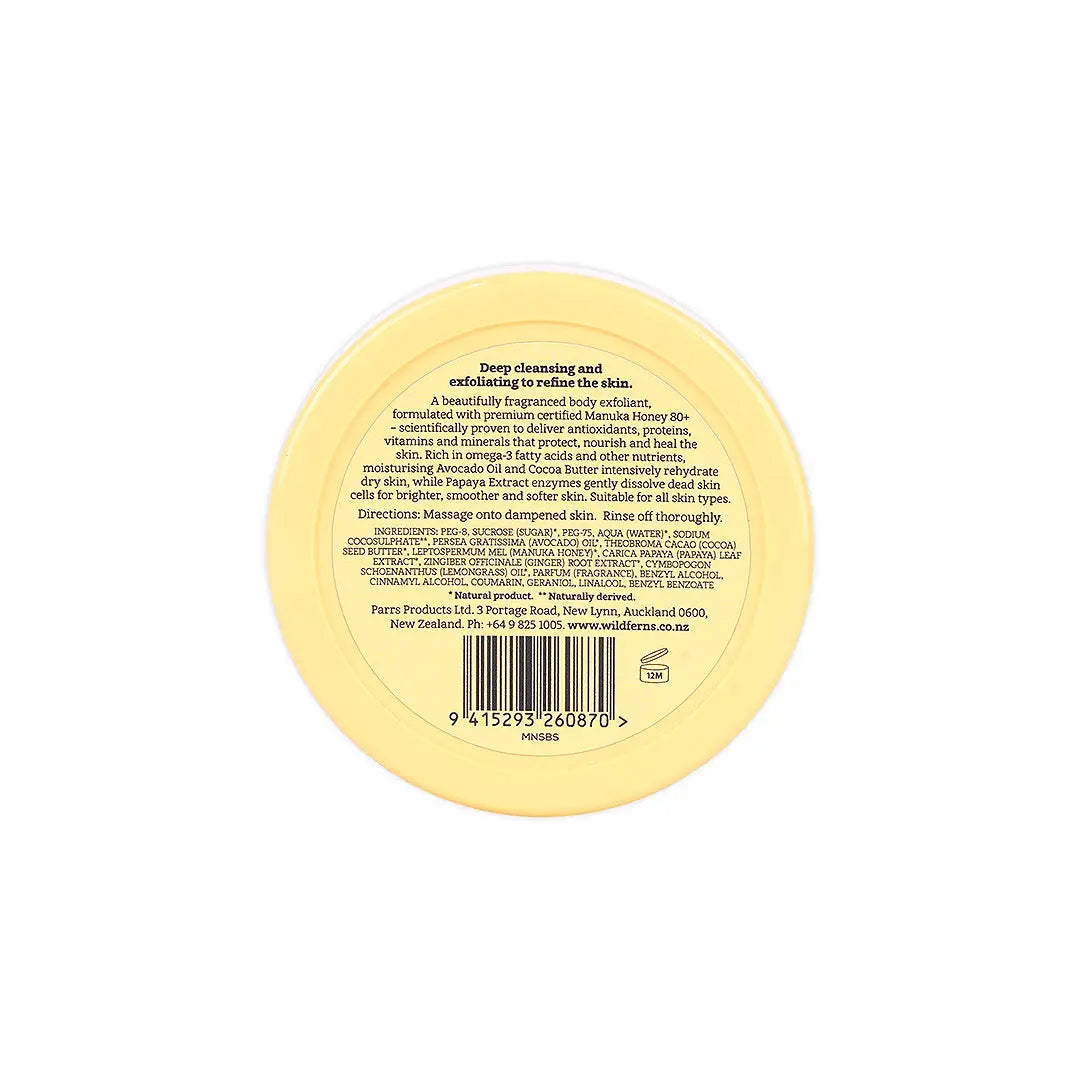 58748-Wild Ferns Manuka Honey Sugar Scrub 175g +2