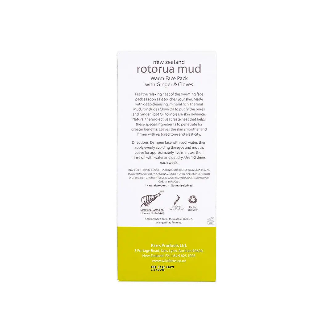 58749-Wild Ferns Rotorua Mud Warm Face Pack 90mL +5