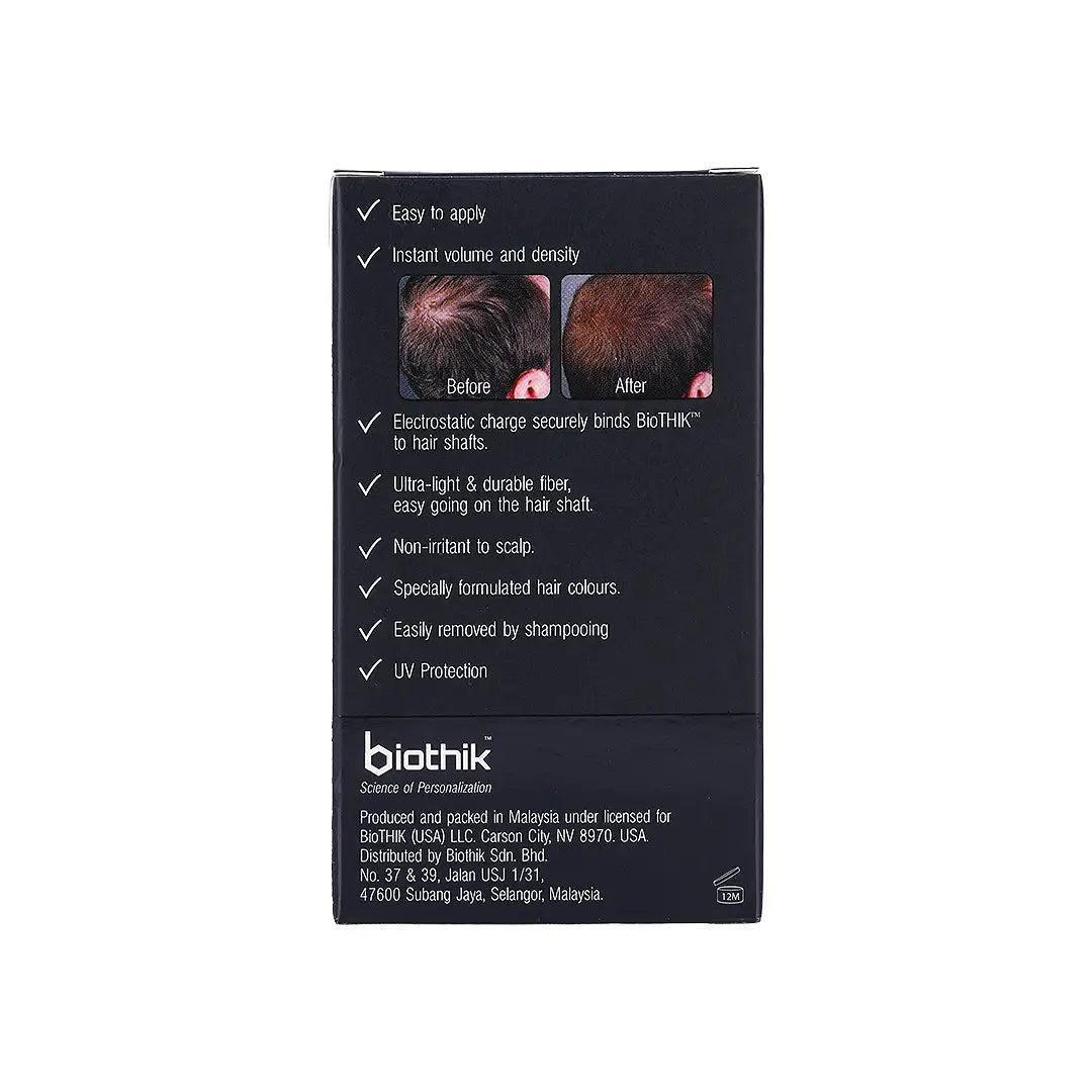 58773-Biothik Hair Building Fiber Black 18g - BTF201 +5