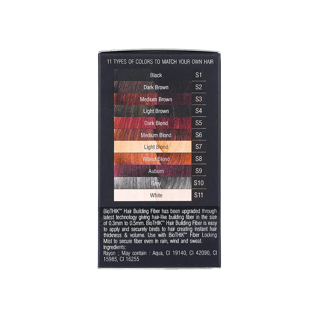 58777-Biothik Hair Building Fiber Medium Brown 18g - BTF203 +5