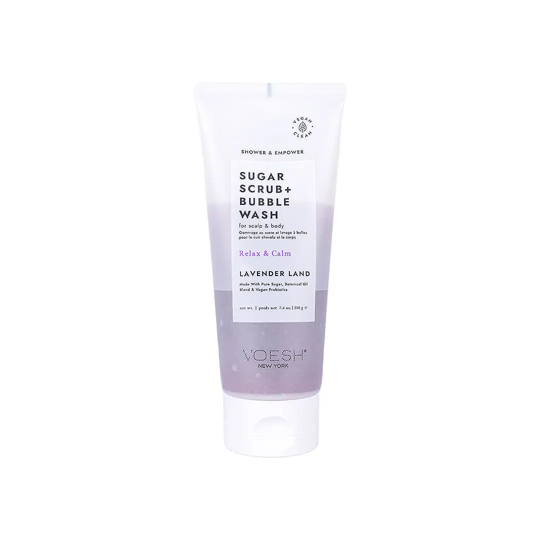 58781-Voesh Sugar Scrub + Bubble Wash 210g - Lavender Land +2