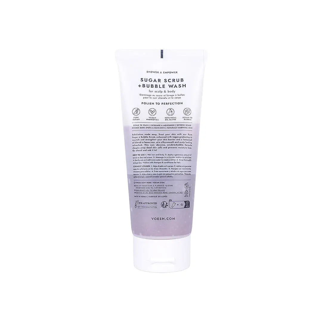 58781-Voesh Sugar Scrub + Bubble Wash 210g - Lavender Land +3