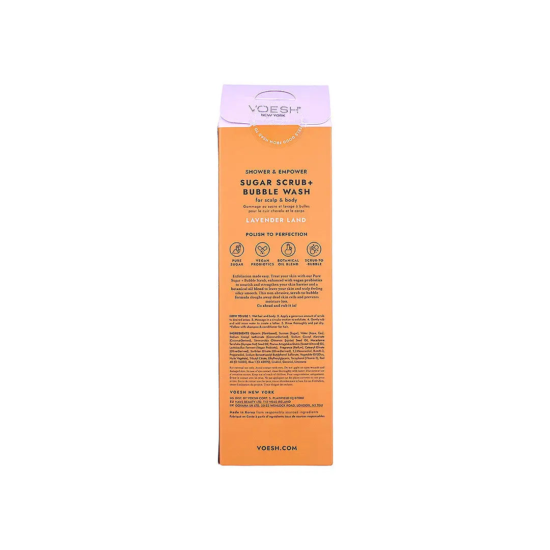 58781-Voesh Sugar Scrub + Bubble Wash 210g - Lavender Land +5