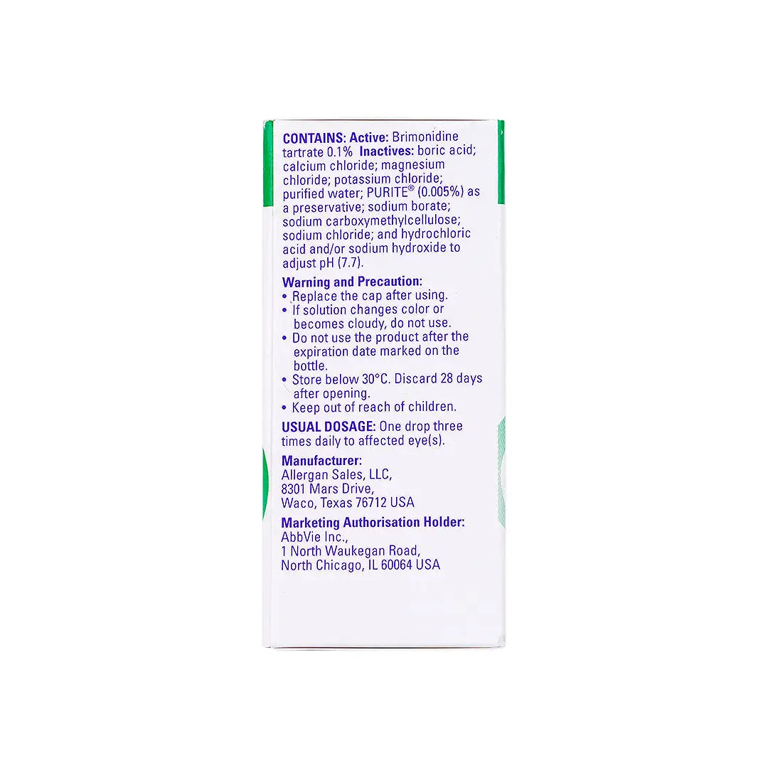 58782-Alphagan P 0.1% Eye Drops 5ml +6