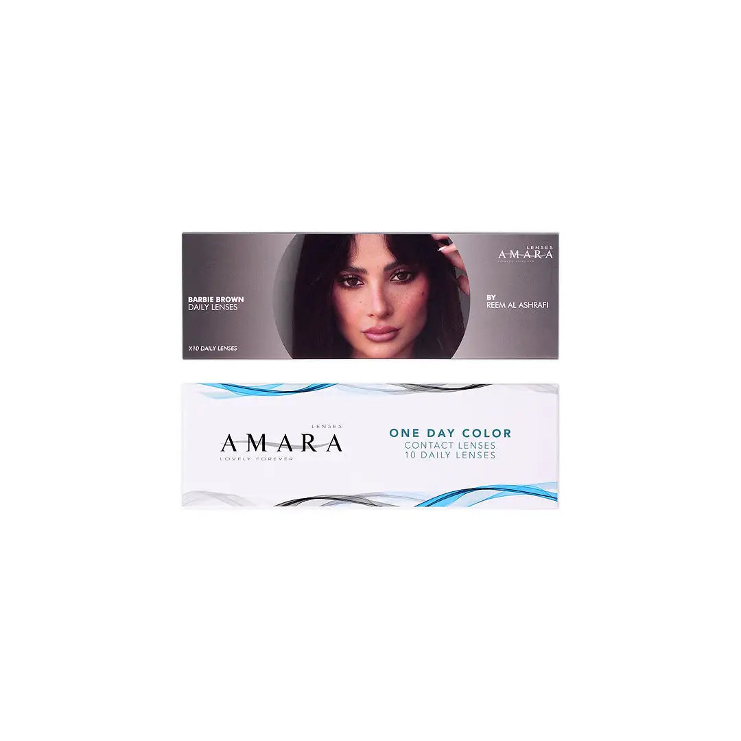 Amara One Day Color 10 Contact Lenses - Barbie Brown