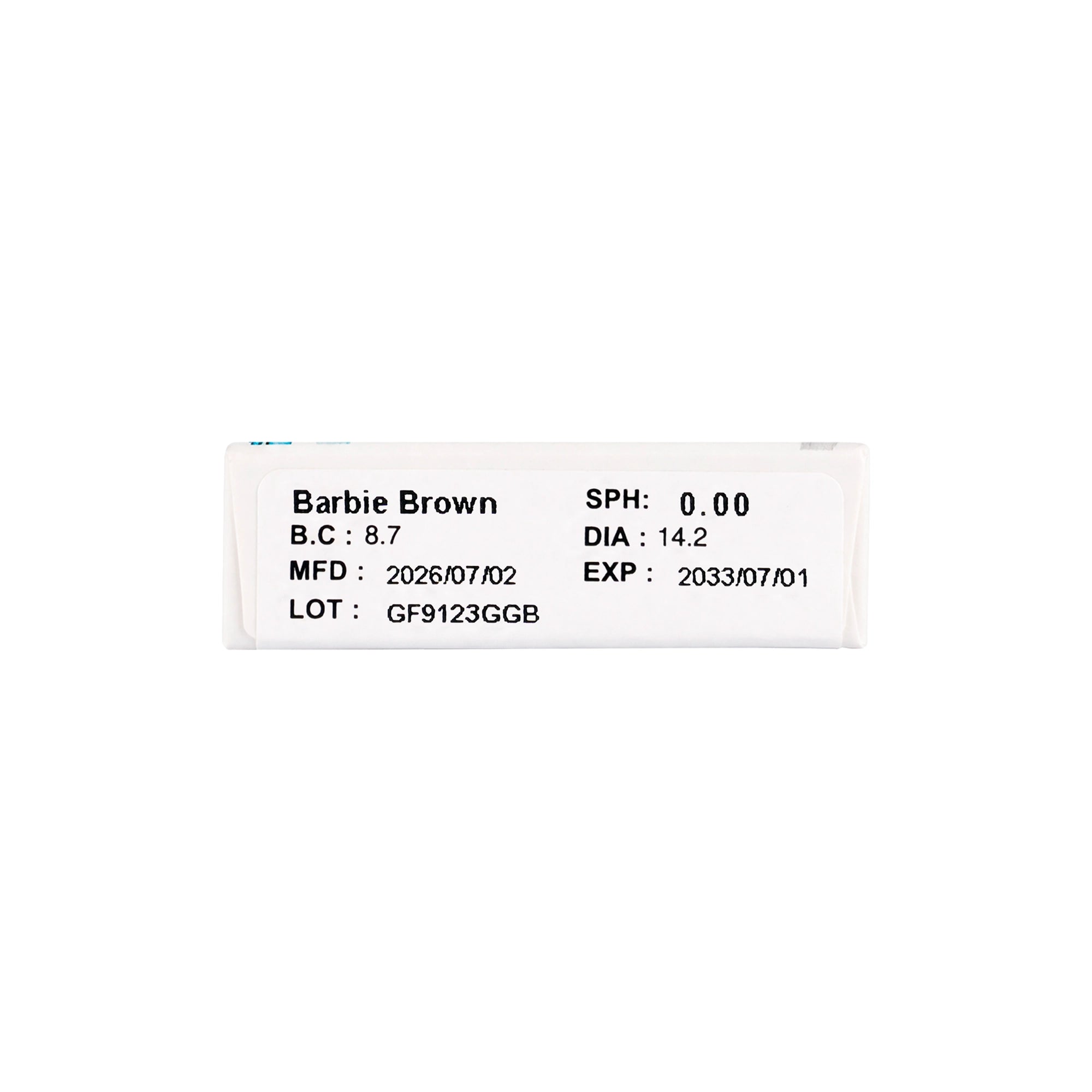 58794-Amara One Day Color 10 Contact Lenses - Barbie Brown +2