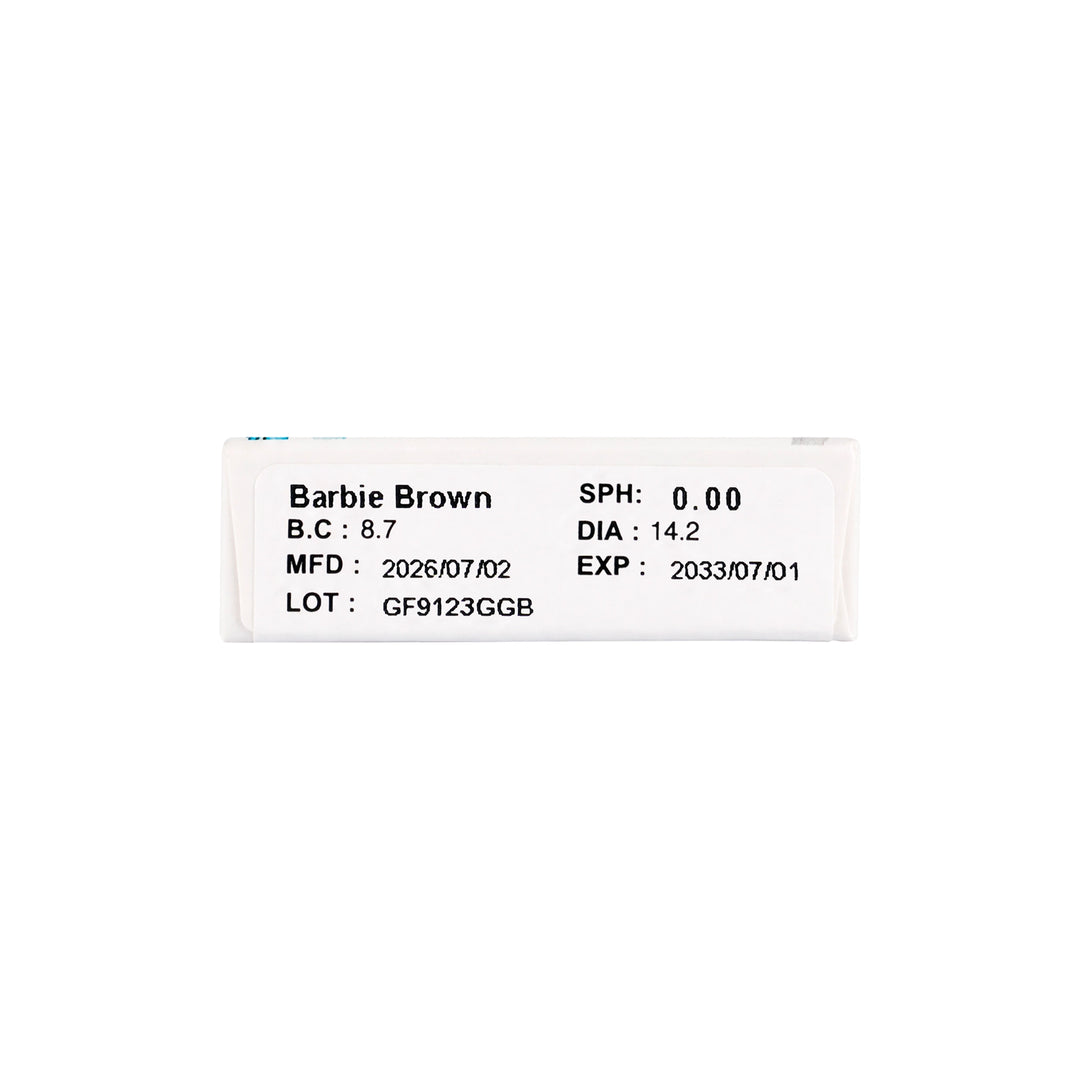 58794-Amara One Day Color 10 Contact Lenses - Barbie Brown +2