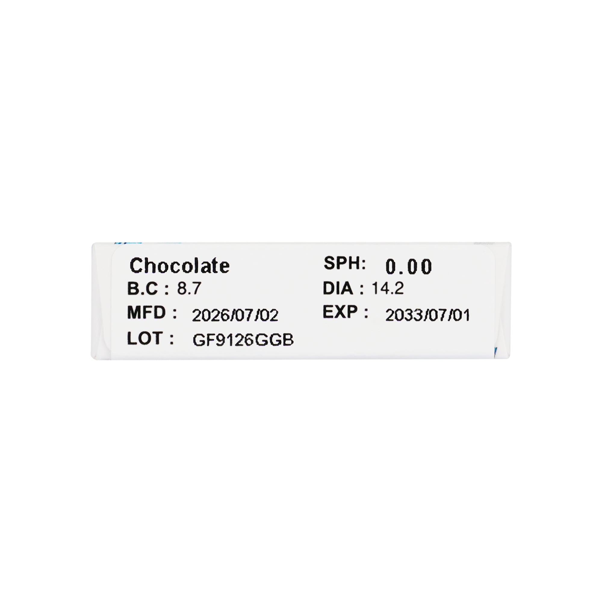 58795-Amara One Day Color 10 Contact Lenses - Chocolate +8