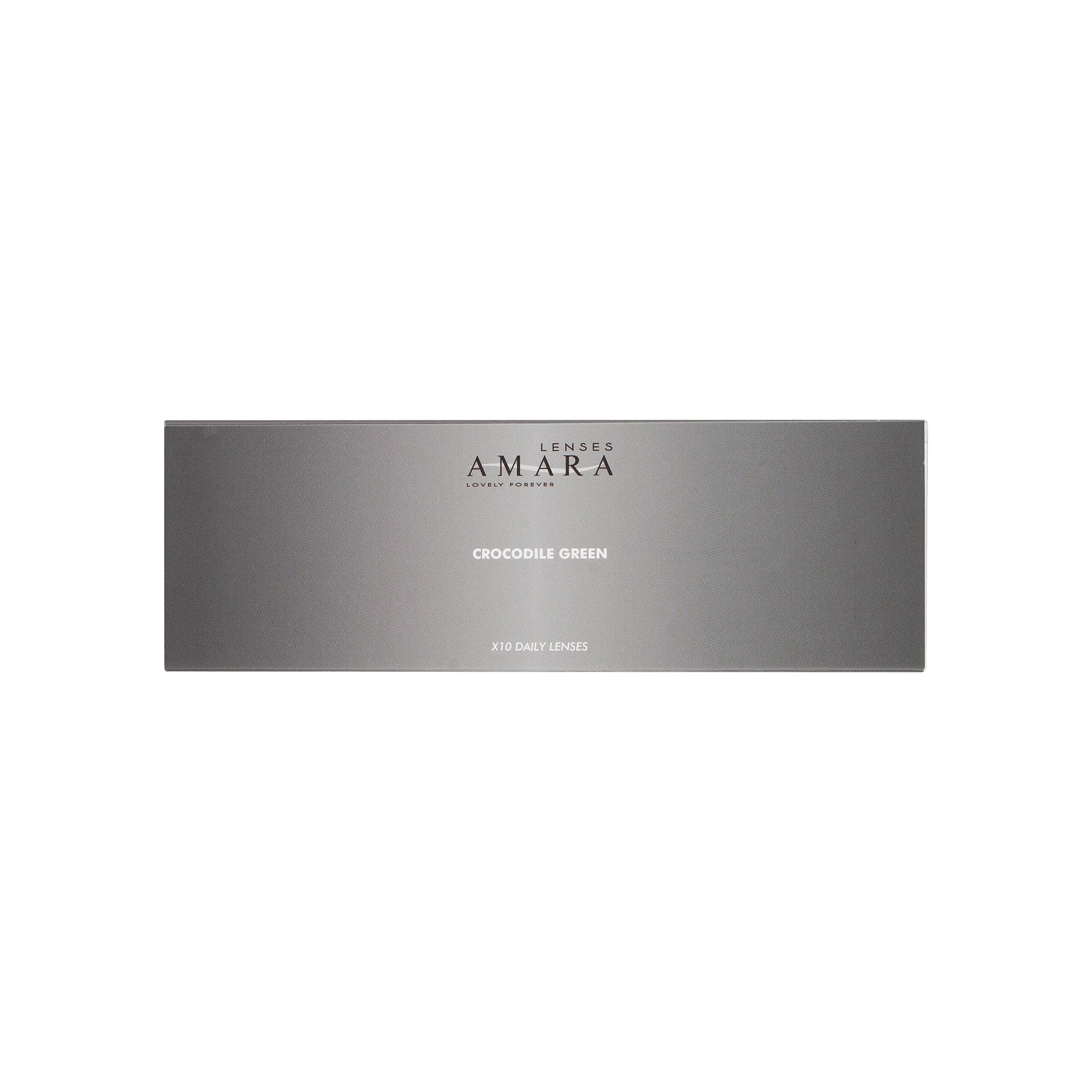 58797-Amara One Day Color 10 Contact Lenses - Crocodile Green +3