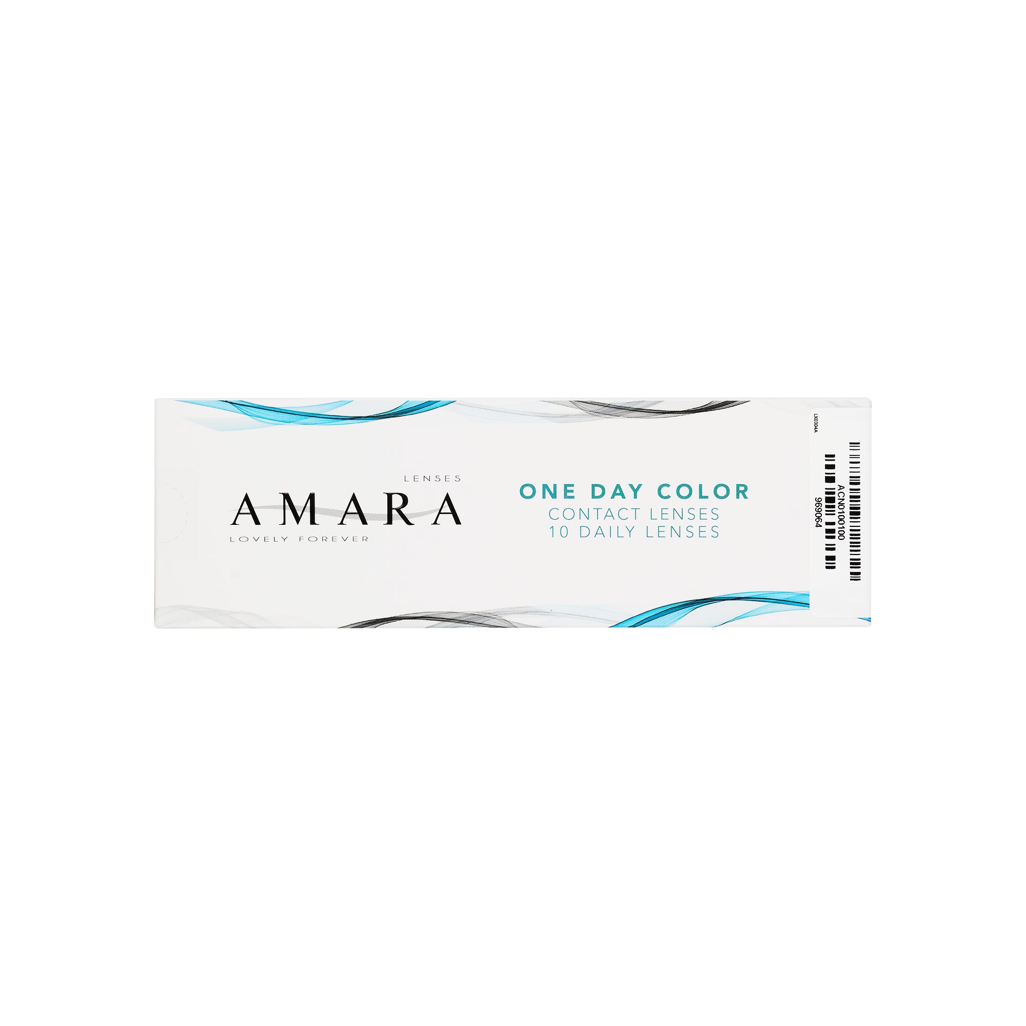58797-Amara One Day Color 10 Contact Lenses - Crocodile Green +5