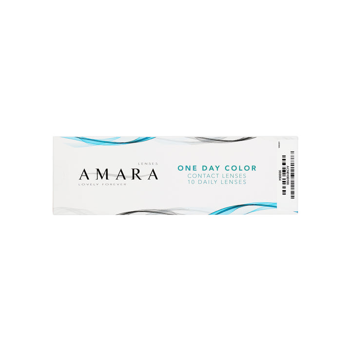 58797-Amara One Day Color 10 Contact Lenses - Crocodile Green +5