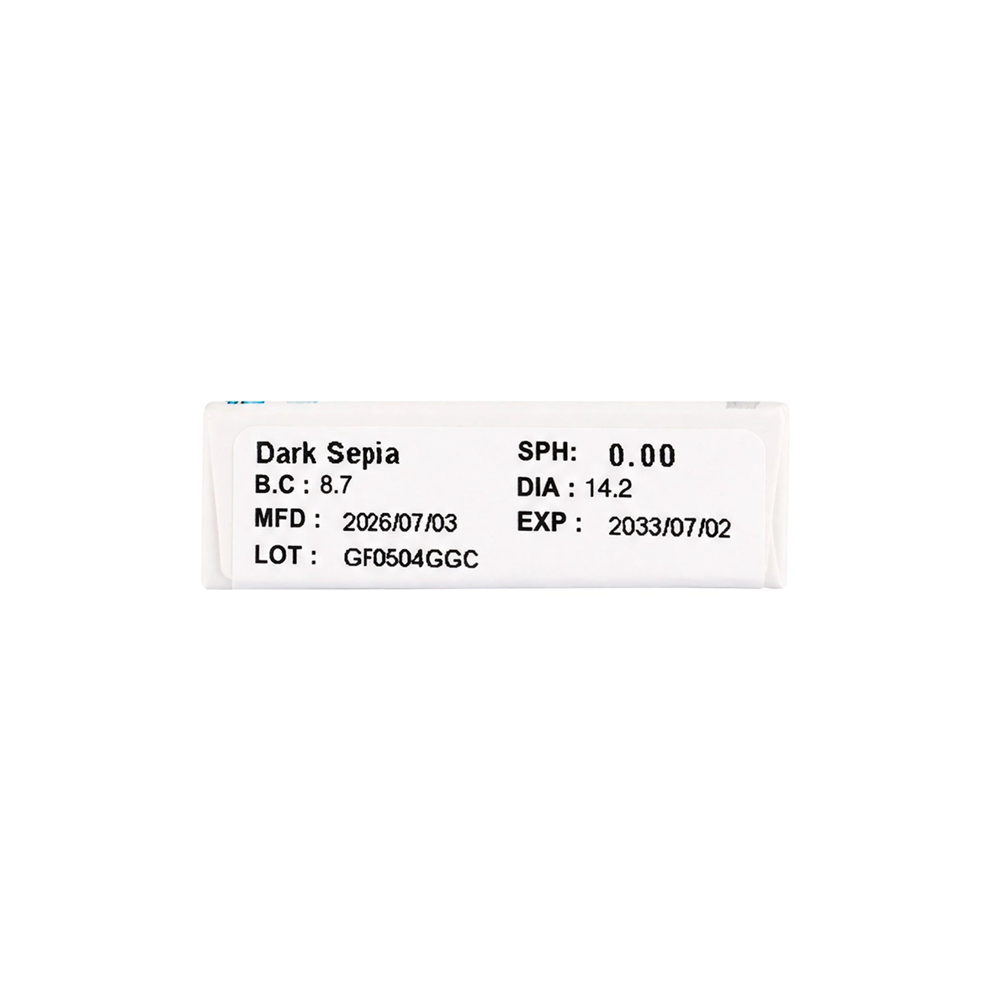 58798-Amara One Day Color 10 Contact Lenses -Dark Sepia +6